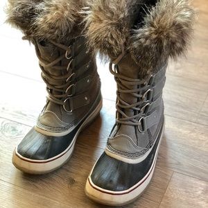 Gray Sorel Winter Boots